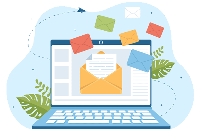 Digital project management for small business illustration showing organized website and tech projects.